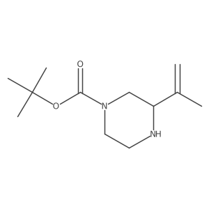 Tert-butyl 3-(prop-1-en-2-yl)piperazine-1-carboxylate Structure