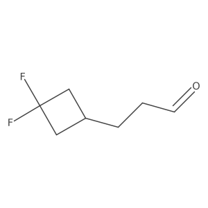 3-(3,3-Difluorocyclobutyl)propanal结构式