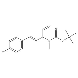 tert-butyl N-[4-(4-fluorophenyl)-1-oxobut-3-en-2-yl]-N-methylcarbamate Structure