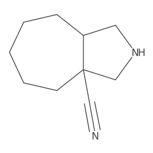 Decahydrocyclohepta[c]pyrrole-3a-carbonitrile Structure