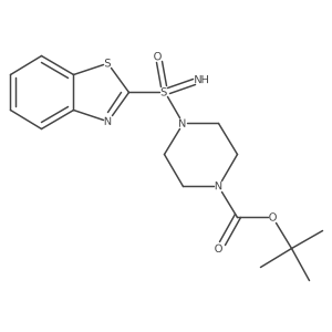 Tert-butyl 4-(1,3-benzothiazol-2-ylsulfonimidoyl)piperazine-1-carboxylate Structure