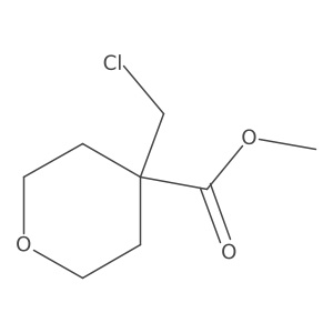 Methyl 4-(chloromethyl)oxane-4-carboxylate结构式