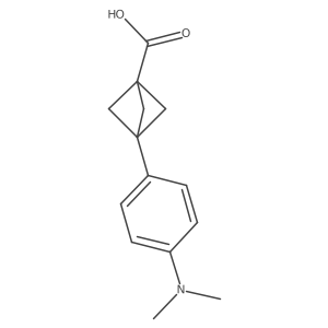 3-[4-(Dimethylamino)phenyl]bicyclo[1.1.1]pentane-1-carboxylic acid Structure