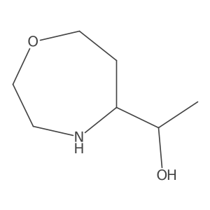 1-(1,4-Oxazepan-5-yl)ethan-1-ol结构式