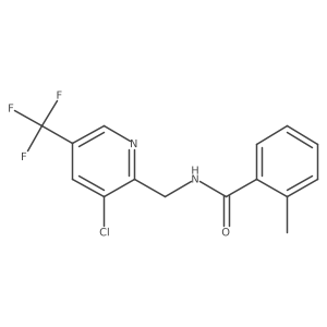N-{[3-chloro-5-(trifluoromethyl)-2-pyridinyl]methyl}-2-methylbenzenecarboxamide结构式