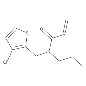 N-[(3-Chlorothiophen-2-yl)methyl]-N-propylprop-2-enamide结构式