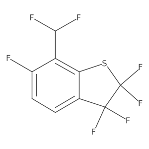 7-(Difluoromethyl)-2,2,3,3,6-pentafluoro-2,3-dihydrobenzo[b]thiophene Structure