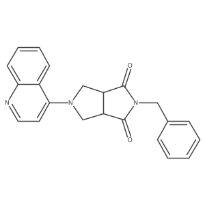 2-Benzyl-5-(quinolin-4-yl)-octahydropyrrolo[3,4-c]pyrrole-1,3-dione结构式