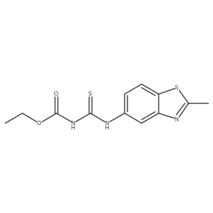 ethyl N-[(2-methyl-1,3-benzothiazol-5-yl)carbamothioyl]carbamate结构式