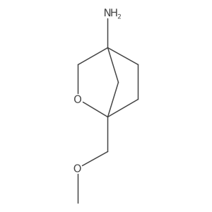 1-(Methoxymethyl)-2-oxabicyclo[2.2.1]heptan-4-amine结构式