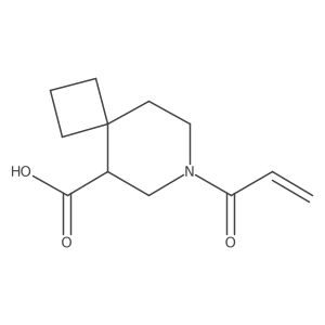 7-Prop-2-enoyl-7-azaspiro[3.5]nonane-9-carboxylic acid Structure