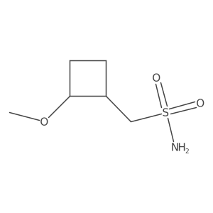 rac-[(1R,2R)-2-methoxycyclobutyl]methanesulfonamide结构式