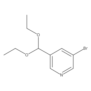 3-Bromo-5-(diethoxymethyl)pyridine Structure