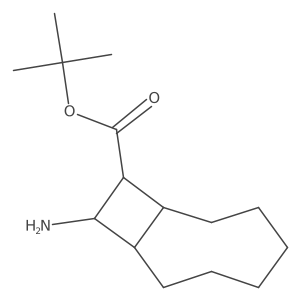 rac-tert-butyl (1R,8S,9S,10S)-10-aminobicyclo[6.2.0]decane-9-carboxylate Structure