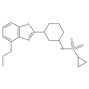 N-[1-(4-ethoxy-1,3-benzothiazol-2-yl)piperidin-3-yl]cyclopropanesulfonamide Structure