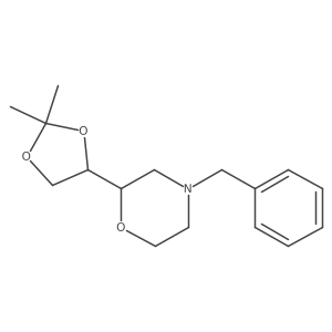 4-Benzyl-2-(2,2-dimethyl-1,3-dioxolan-4-yl)morpholine Structure