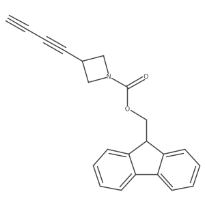 (9H-fluoren-9-yl)methyl 3-(buta-1,3-diyn-1-yl)azetidine-1-carboxylate Structure