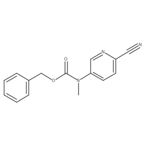 benzyl N-(6-cyanopyridin-3-yl)-N-methylcarbamate Structure