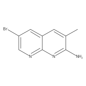 6-Bromo-3-methyl-1,8-naphthyridin-2-amine Structure