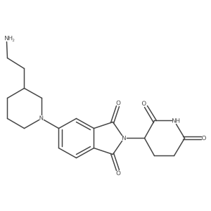 5-[3-(2-aminoethyl)piperidin-1-yl]-2-(2,6-dioxopiperidin-3-yl)-2,3-dihydro-1H-isoindole-1,3-dione Structure