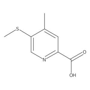 4-Methyl-5-(methylthio)picolinic acid Structure