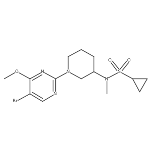 N-[1-(5-bromo-4-methoxypyrimidin-2-yl)piperidin-3-yl]-N-methylcyclopropanesulfonamide Structure