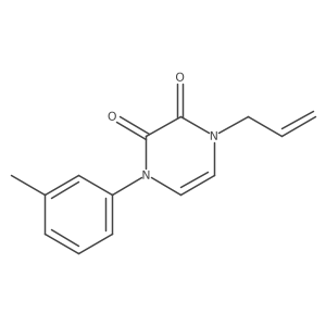 1-(3-Methylphenyl)-4-(prop-2-en-1-yl)-1,2,3,4-tetrahydropyrazine-2,3-dione Structure