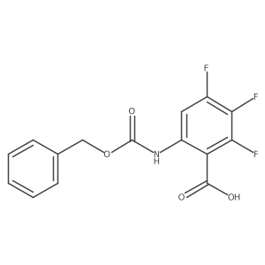 6-{[(Benzyloxy)carbonyl]amino}-2,3,4-trifluorobenzoic acid结构式