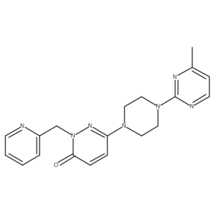 6-[4-(4-Methylpyrimidin-2-yl)piperazin-1-yl]-2-[(pyridin-2-yl)methyl]-2,3-dihydropyridazin-3-one结构式