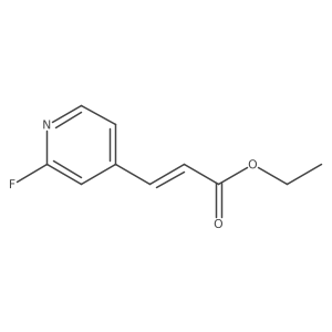 Ethyl 3-(2-fluoro-4-pyridinyl)-2-propenoate结构式
