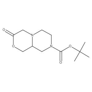 tert-butyl 3-oxohexahydropyrazino[2,1-c][1,4]oxazine-8(1H)-carboxylate Structure