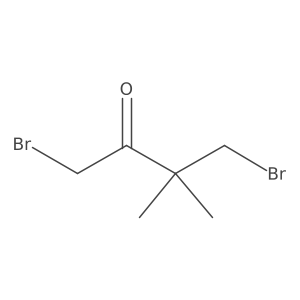 1,4-Dibromo-3,3-dimethylbutan-2-one结构式