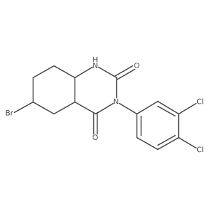 6-bromo-3-(3,4-dichlorophenyl)-4a,5,6,7,8,8a-hexahydro-1H-quinazoline-2,4-dione结构式