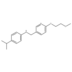 (4-Isopropylphenyl)([6-(2-methoxyethoxy)pyridin-3-yl]methyl)amine Structure