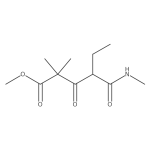 Methyl 2,2-dimethyl-4-(methylcarbamoyl)-3-oxohexanoate Structure