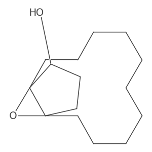 3a,13a-Epoxy-1H-cyclopentacyclododecen-1-ol, dodecahydro-, (1R*,3aS*,13aR*)-结构式
