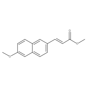Methyl (e)-3-(6-methoxynaphthalen-2-yl)acrylate结构式
