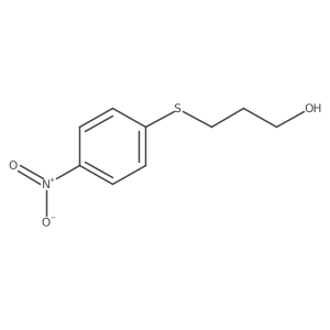1-(3-Hydroxypropylthio)-4-nitrobenzene结构式