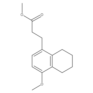 Methyl 3-(4-methoxy-5,6,7,8-tetrahydronaphthalen-1-yl)propanoate Structure