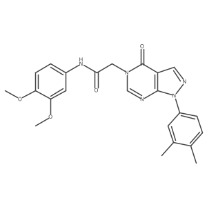 N-(3,4-dimethoxyphenyl)-2-(1-(3,4-dimethylphenyl)-4-oxo-1H-pyrazolo[3,4-d]pyrimidin-5(4H)-yl)acetamide Structure