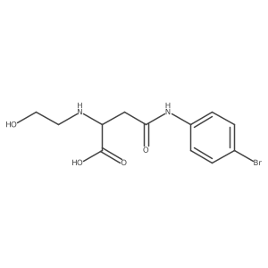 4-((4-Bromophenyl)amino)-2-((2-hydroxyethyl)amino)-4-oxobutanoic acid结构式