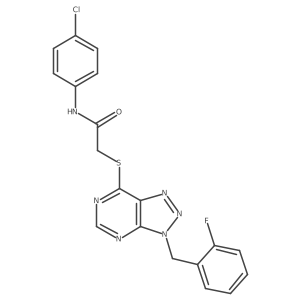 N-(4-chlorophenyl)-2-((3-(2-fluorobenzyl)-3H-[1,2,3]triazolo[4,5-d]pyrimidin-7-yl)thio)acetamide Structure