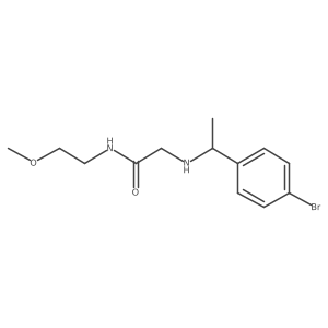 2-((1-(4-Bromophenyl)ethyl)amino)-n-(2-methoxyethyl)acetamide Structure