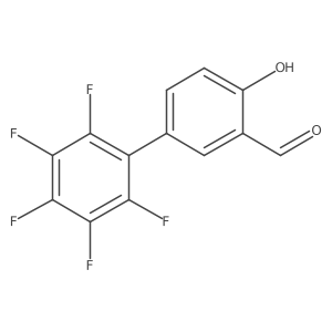 2',3',4',5',6'-Pentafluoro-4-hydroxy[1,1'-biphenyl]-3-carbaldehyde结构式