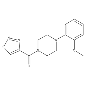 1-(2-Methoxyphenyl)-4-(1,2,3-thiadiazol-4-ylcarbonyl)piperazine Structure