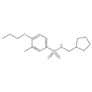 [(3-Methyl-4-propoxyphenyl)sulfonyl](oxolan-2-ylmethyl)amine Structure