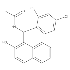 N-[(2,4-Dichlorophenyl)(2-hydroxy-1-naphthalenyl)methyl]acetamide结构式