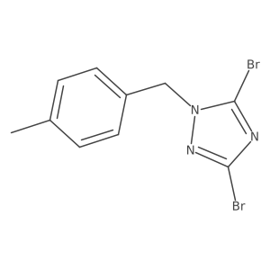 3,5-dibromo-1-(4-methylbenzyl)-1H-1,2,4-triazole Structure