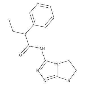 N-(5,6-dihydrothiazolo[2,3-c][1,2,4]triazol-3-yl)-2-phenylbutanamide Structure