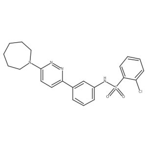 N-{3-[6-(azepan-1-yl)pyridazin-3-yl]phenyl}-2-chlorobenzene-1-sulfonamide Structure